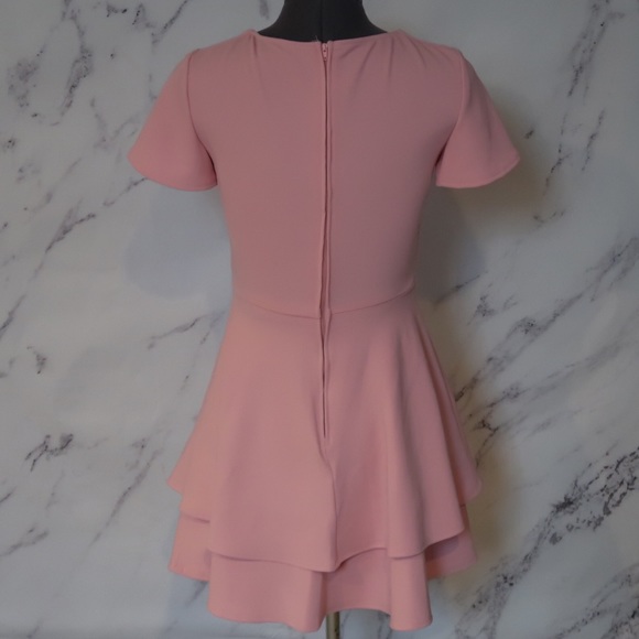 B Darlin Macy's Pink Skater Dress Sz 3/4 - Picture 2 of 3